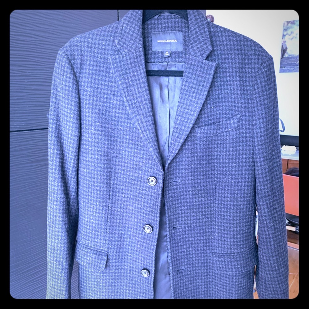 Banana Republic houndstooth coat